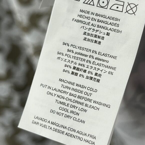 MICHAEL KORS Shirt Men L Golf Polo Short Sleeve Floral Camo Performance Olive - Picture 10 of 13